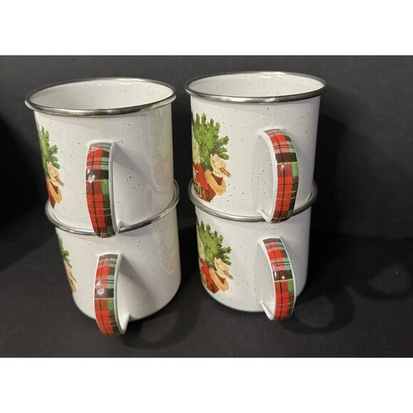 Vintage Hallmark Christmas Bowl, Plate and Mug Set Just In Time For The Holidays - Picture 4 of 11